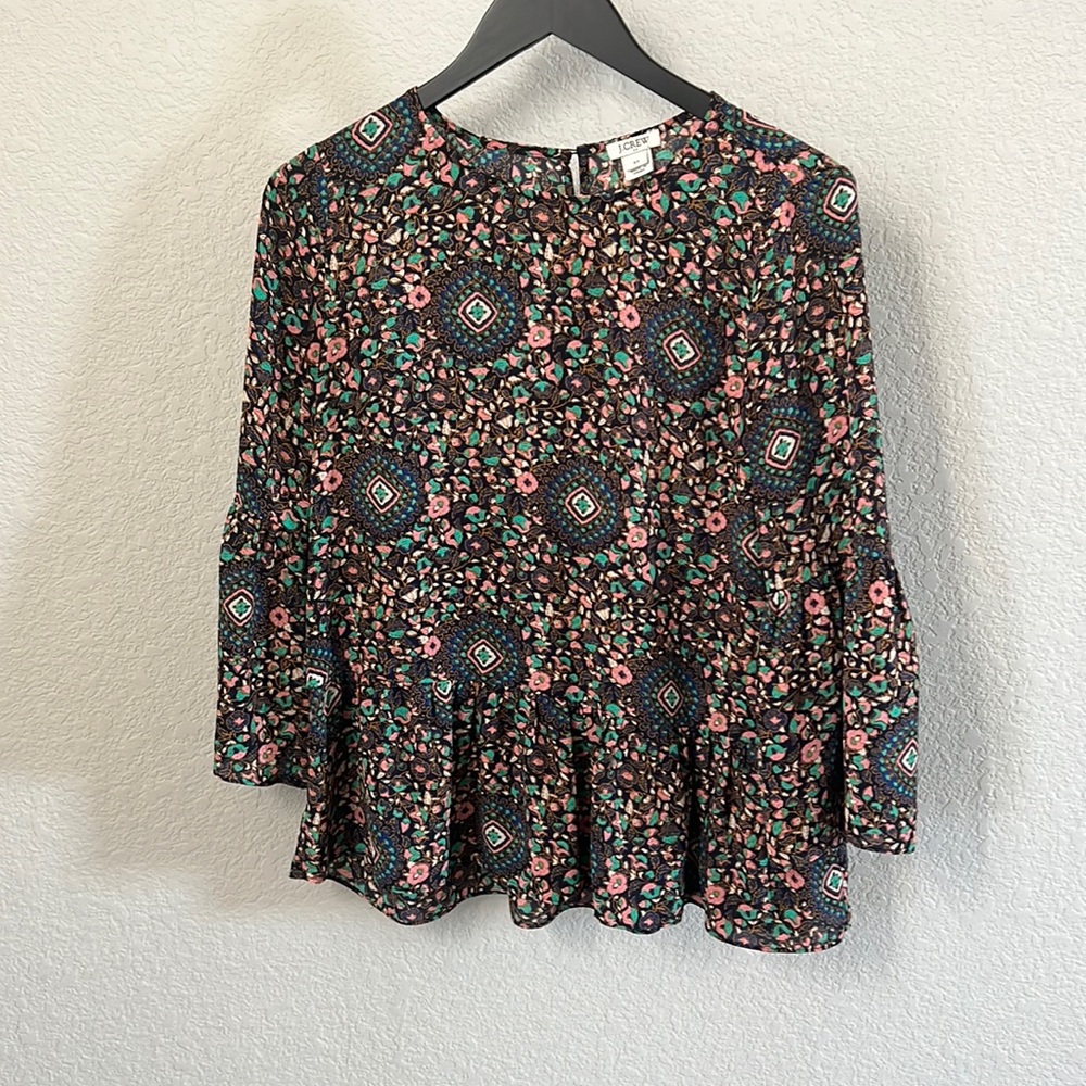 J.Crew peplum blouse